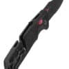 Taschenmesser Trident AT, schwarz, rot, Teilwellenschliff, SOG