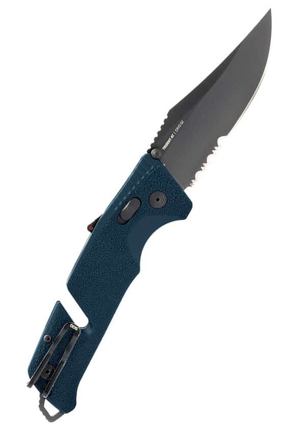 SOG TRIDENT AT - UNIFORM BLUE - Teilwellenschliff, Taschenmesser