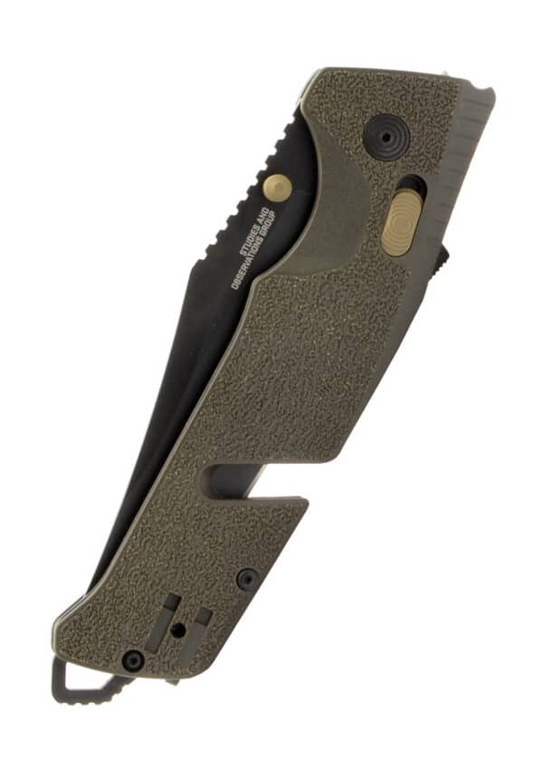 SOG TRIDENT AT - OLIVE DRAB Teilwellenschliff, Taschenmesser