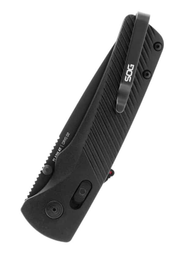 Taschenmesser Flash AT - Blackout - Teil-Wellenschliff, SOG