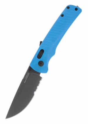 Taschenmesser Flash AT - Civic Cyan - Teil-Wellenschliff, SOG