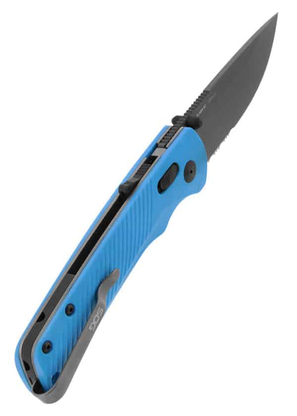 Taschenmesser Flash AT - Civic Cyan - Teil-Wellenschliff, SOG