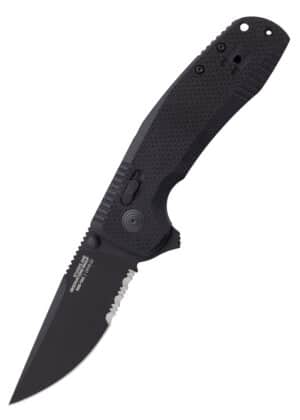 Taschenmesser SOG-TAC XR Blackout, Teil-Wellenschliff