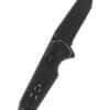 Taschenmesser Vision XR - Schwarz, Teil-Wellenschliff, SOG