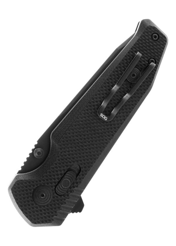 Taschenmesser Vision XR - Schwarz, Teil-Wellenschliff, SOG