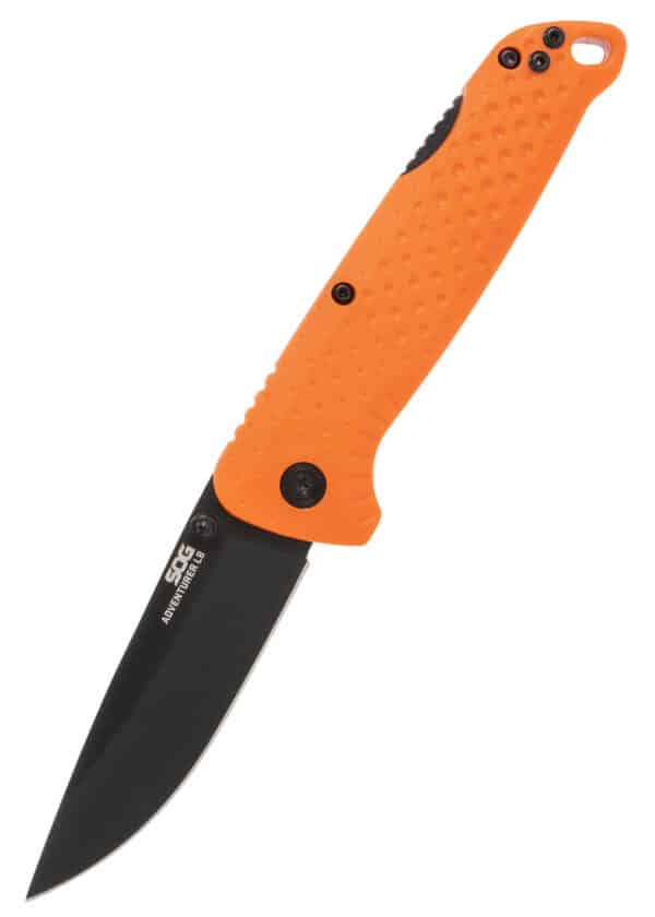 SOG ADVENTURER LB BLAZE ORANGE, BLACK, vreckový nôž