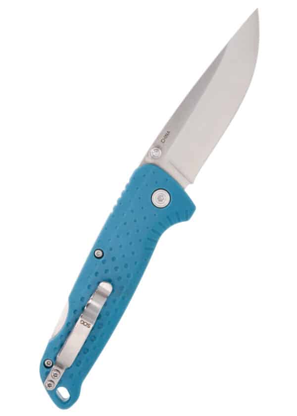 SOG ADVENTURER LB NORDIC BLUE, SATIN, vreckový nôž