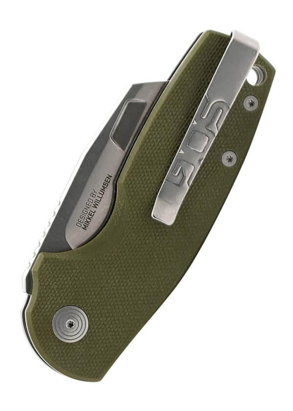SOG STOUT SJ CLEAVER, OD GREEN + STONEWASH, Taschenmesser