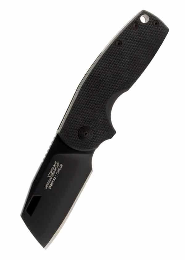 SOG STOUT SJ CLEAVER, BLACKOUT, Taschenmesser