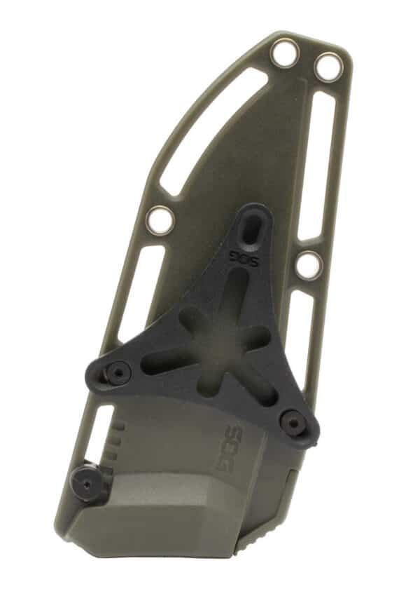 SOG TRIDENT FX, OD GREEN, STRAIGHT EDGE, Feststehendes Messer