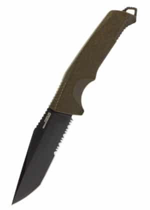 SOG TRIDENT FX, OD GREEN, PARTIALLY SERRATED, Feststehendes Messer