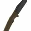 SOG TRIDENT FX, OD GREEN, PARTIALLY SERRATED, Feststehendes Messer