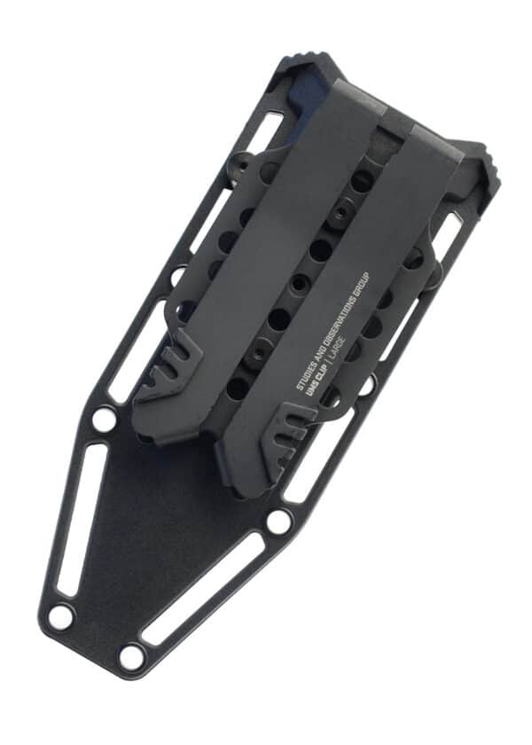Feststehendes Messer Recondo FX, Schwarz, Teil-Wellenschliff, SOG
