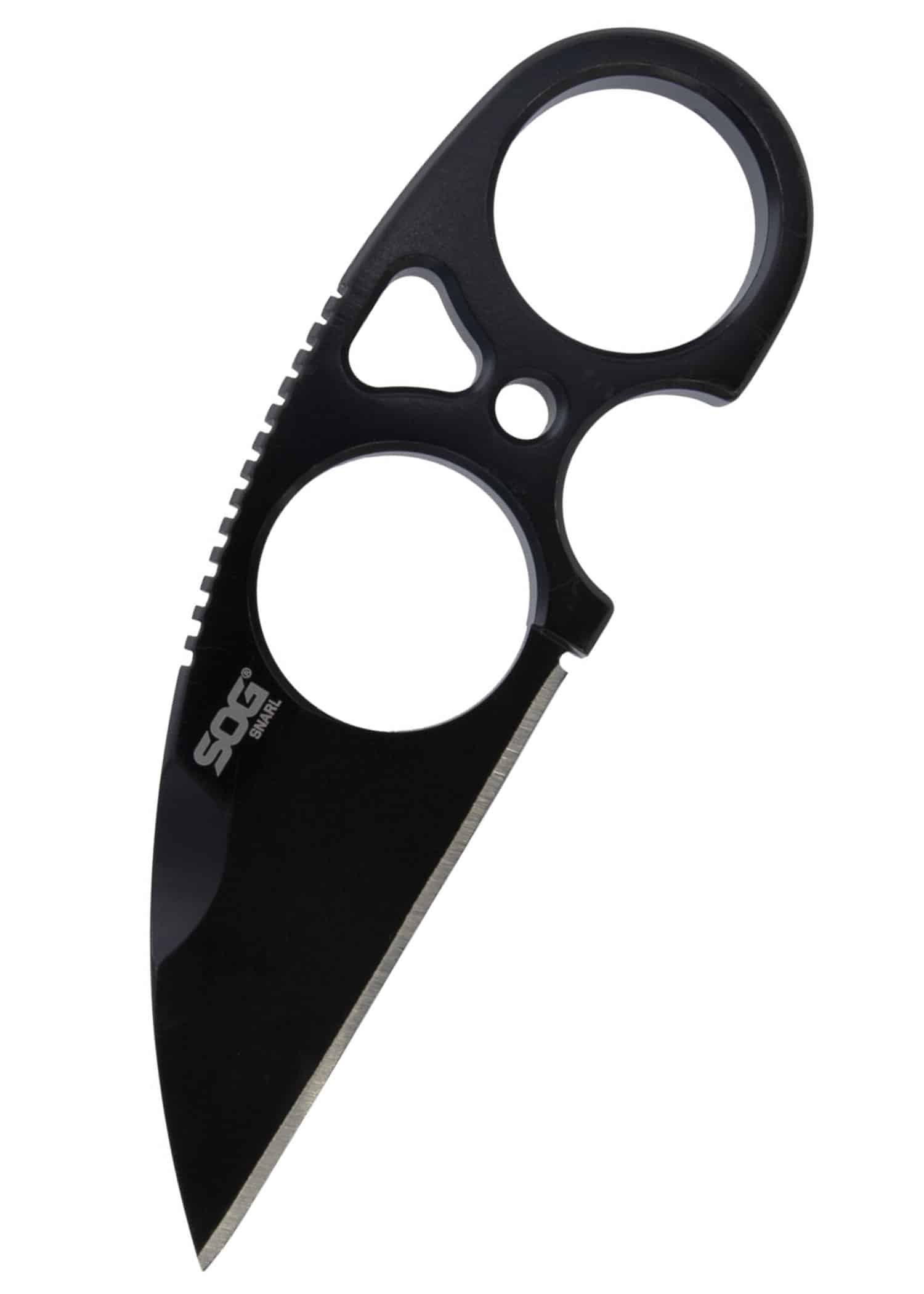 sog-jb02k-cp_sog_messer_snarl_blackout_jason_brous_sheepsfoot SOG Snarl Blackout, nôž s pevnou čepeľou