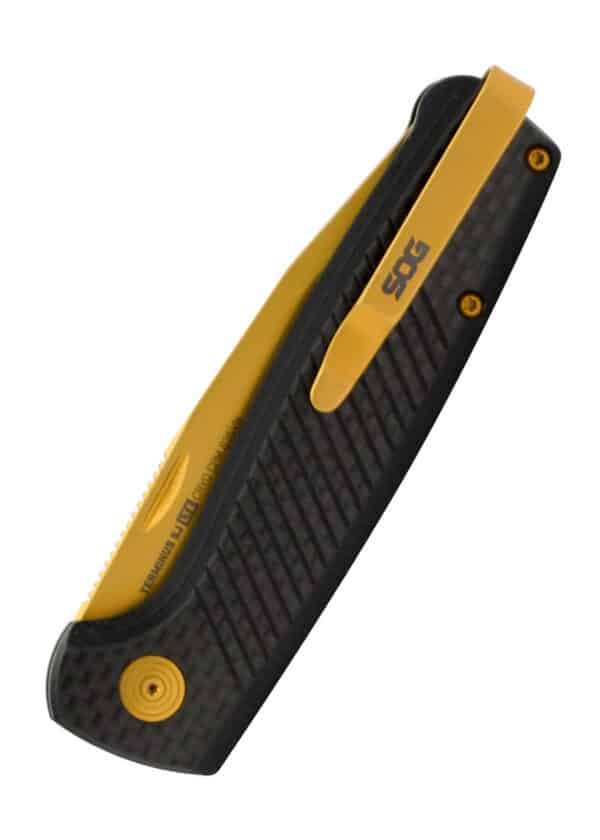 SOG TERMINUS SJ LTE, CARBON + GOLD, Taschenmesser
