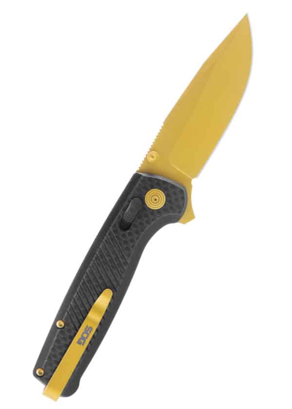 Taschenmesser Terminus XR LTE - Karbon & Gold, SOG