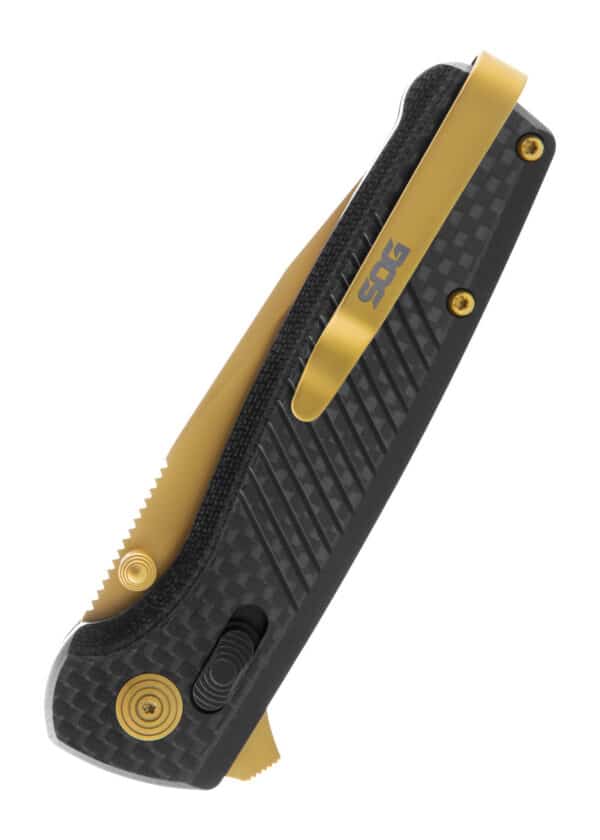 Taschenmesser Terminus XR LTE - Karbon & Gold, SOG