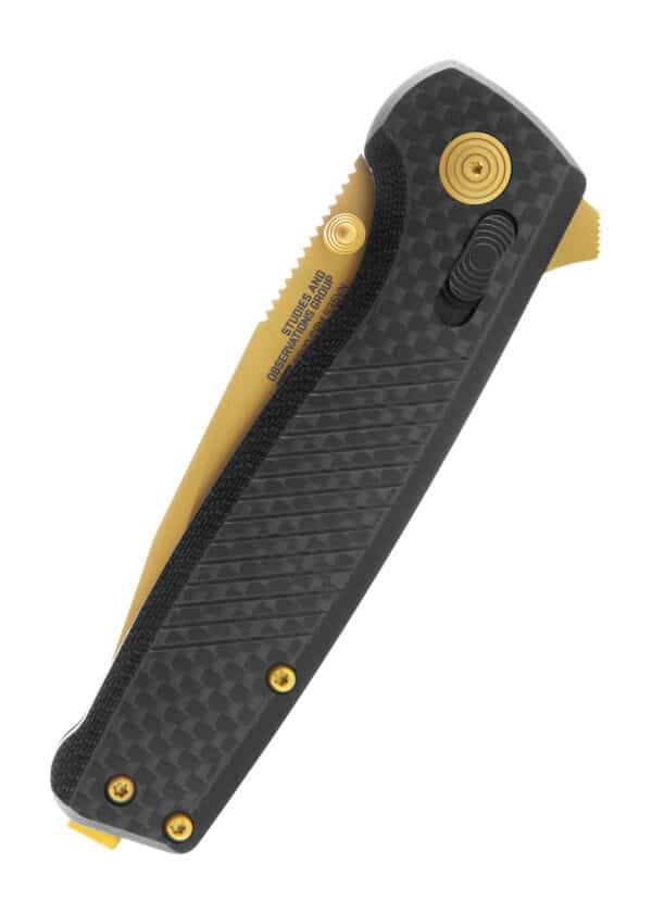 Taschenmesser Terminus XR LTE - Karbon & Gold, SOG