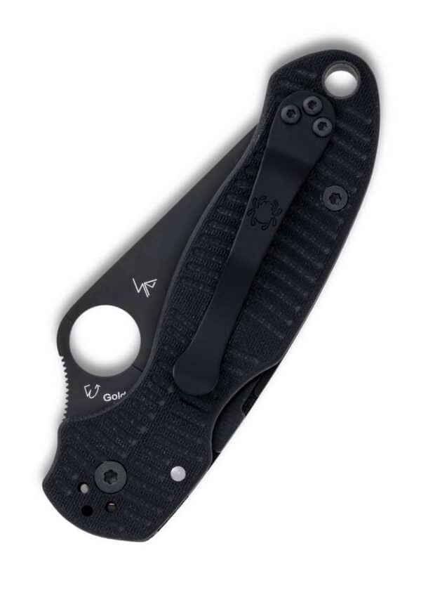 Spyderco Para 3 SALT, G10, Magnacut, All Black, Taschenmesser