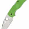 Spyderco Native 5 Salt Green LC200N s hladkým ostrím, vreckový nôž