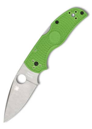 Spyderco Native 5 Salt Green LC200N s hladkým ostrím, vreckový nôž