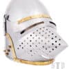 Hundsgugel, Mittelalter-Helm, ca. 1370, 1,6 mm Stahl