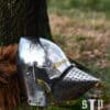 Hundsgugel, Mittelalter-Helm, ca. 1370, 1,6 mm Stahl
