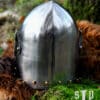 Hundsgugel, Mittelalter-Helm, ca. 1370, 1,6 mm Stahl