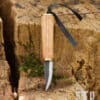 Malý vikingský nôž, uhlíková oceľ, Fibelmesser
