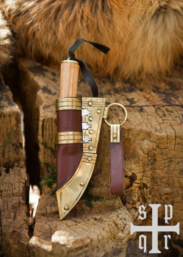 Malý vikingský nôž, uhlíková oceľ, Fibelmesser