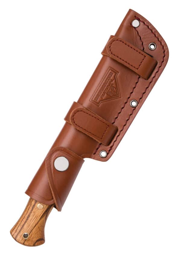 Bushcraft Explorer Knife mit Leder-Scheide