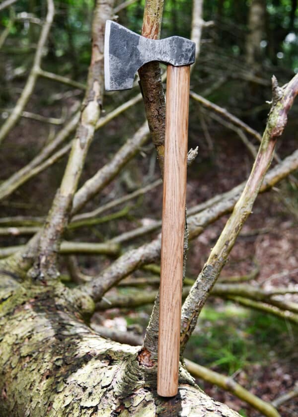Wikinger-Axt aus Stahl, handgeschmiedet, Typ D