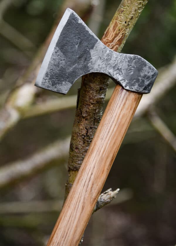 Wikinger-Axt aus Stahl, handgeschmiedet, Typ D