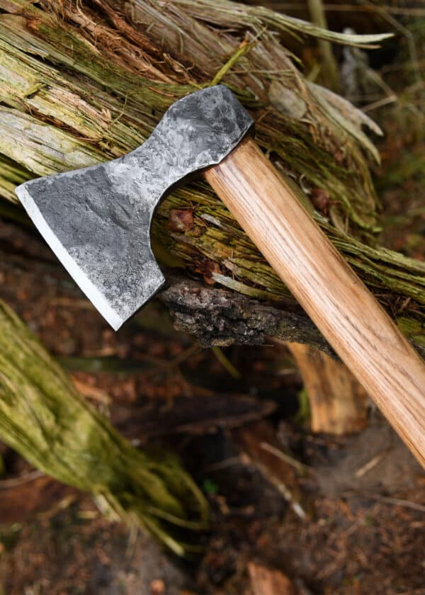 Wikinger-Axt aus Stahl, handgeschmiedet, Typ D