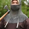 Kettenhaube mit quadratischem Mundschutz, ID8mm