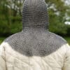 Kettenhaube mit dreieckigem Mundschutz, ID8mm, unbehandelt