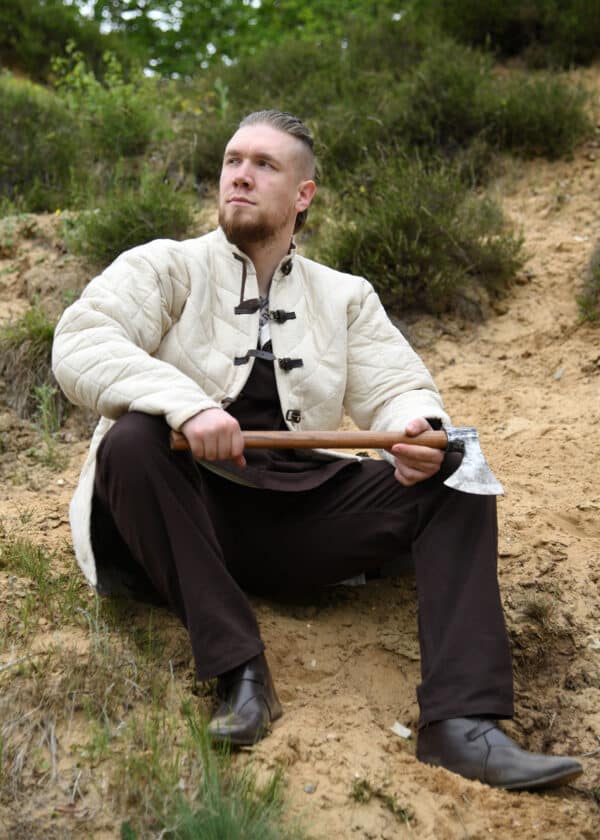 Gambeson mit Schnallen, natur