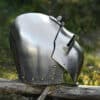 Deutsche Beckenhaube mit Visier, Schaukampf, 2 mm Stahl