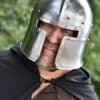 Italienischer Barbuta, ca. 1440, 2 mm Stahl
