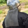 Spangenhelm mit Wangenklappen und Brünne, 2 mm Stahl