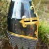 Topfhelm der Rieter von Kornburg, Nürnberg um 1375, 1,6 mm Stahl