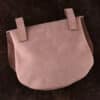 Gürteltasche aus Leder, halbrund