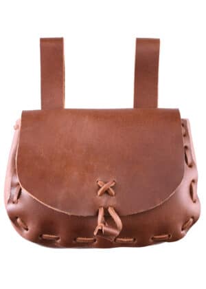 Mittelalter-Ledertasche, Hellbraun