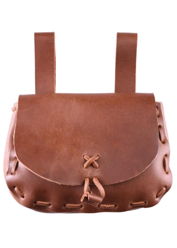 Mittelalter-Ledertasche, Hellbraun
