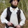 Leder-Zylinder, Lederhut, schwarz