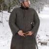 Kettenhemd Hauberk, vernietet und gestanzt, ID 6 mm