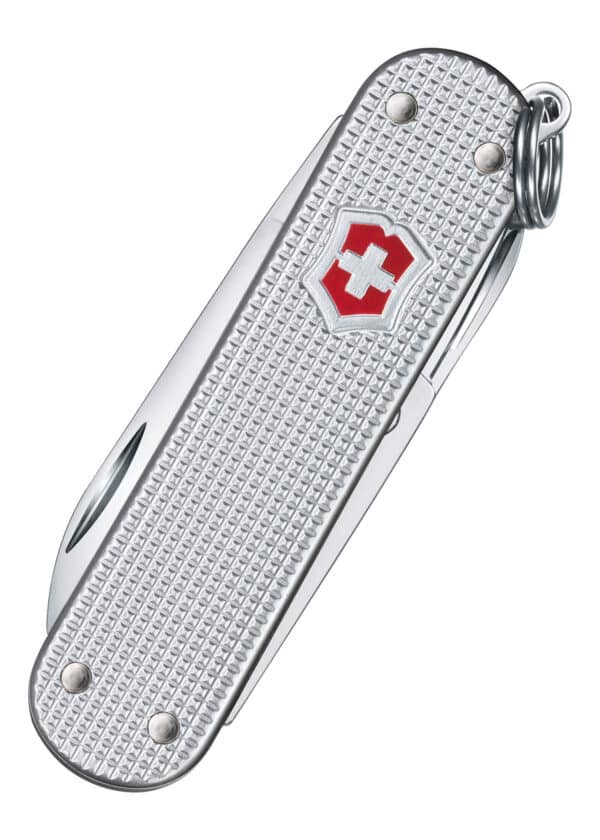 Malé vreckové náradie Classic Alox, strieborné, rebrované