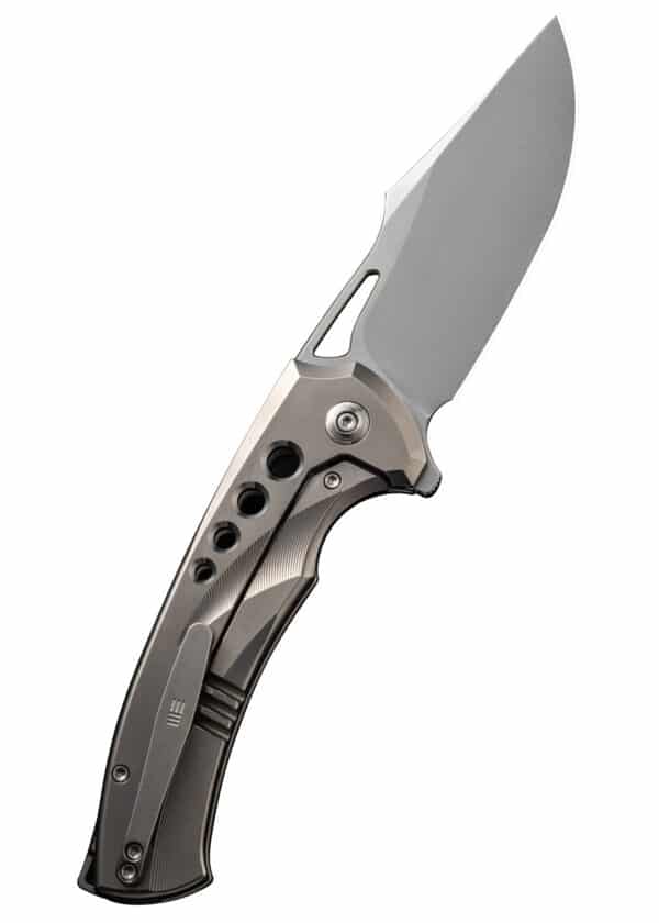 We Knife SWIFTFIN BEAD BLASTED TITANIUM SATIN, Taschenmesser