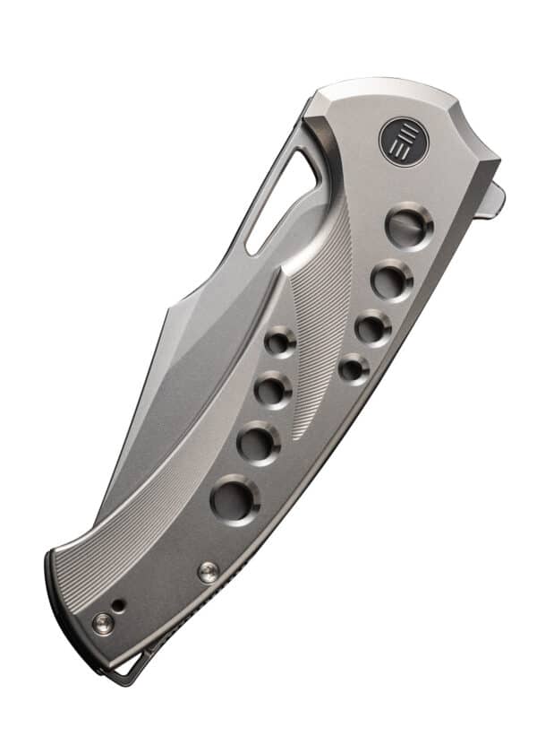 We Knife SWIFTFIN BEAD BLASTED TITANIUM SATIN, Taschenmesser