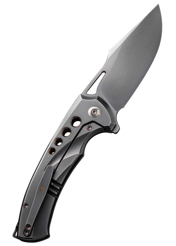 We Knife SWIFTFIN BEAD BLASTED TITANIUM GRAY GOLD, Taschenmesser